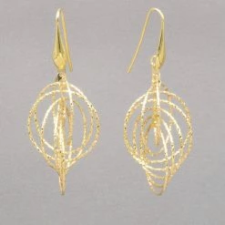 Azur Gold Circle Earrings