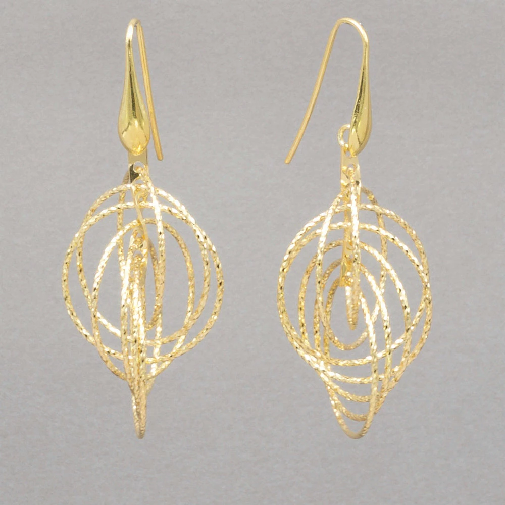 Azur Gold Circle Earrings 3 Azur Gold Circle Earrings