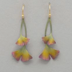 Holly Yashi Ginkgo Drop Earrings