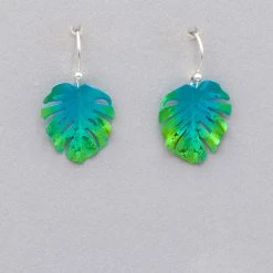 Holly Yashi Petite Monstera Leaf Earrings