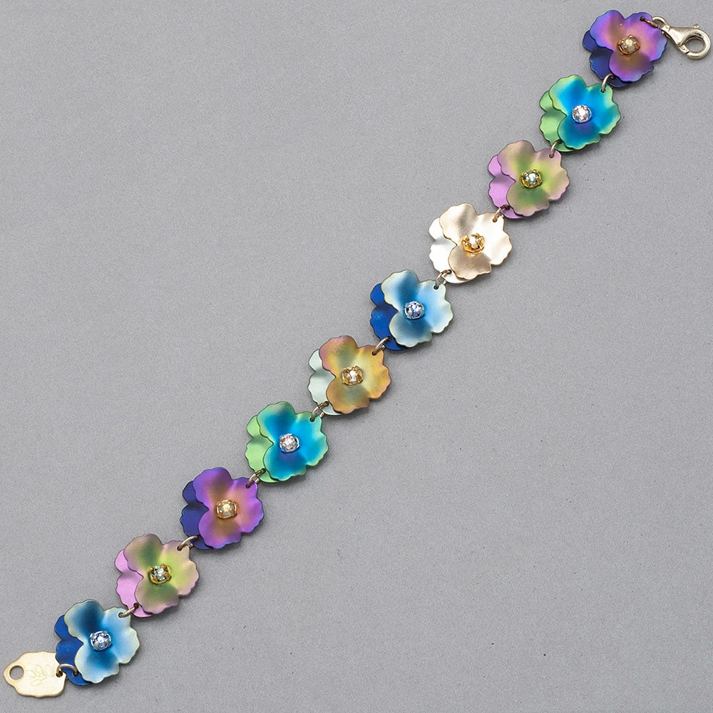 Holly Yashi Garden Pansy Bracelet Bracelets 3 Holly Yashi Garden Pansy Bracelet Bracelets