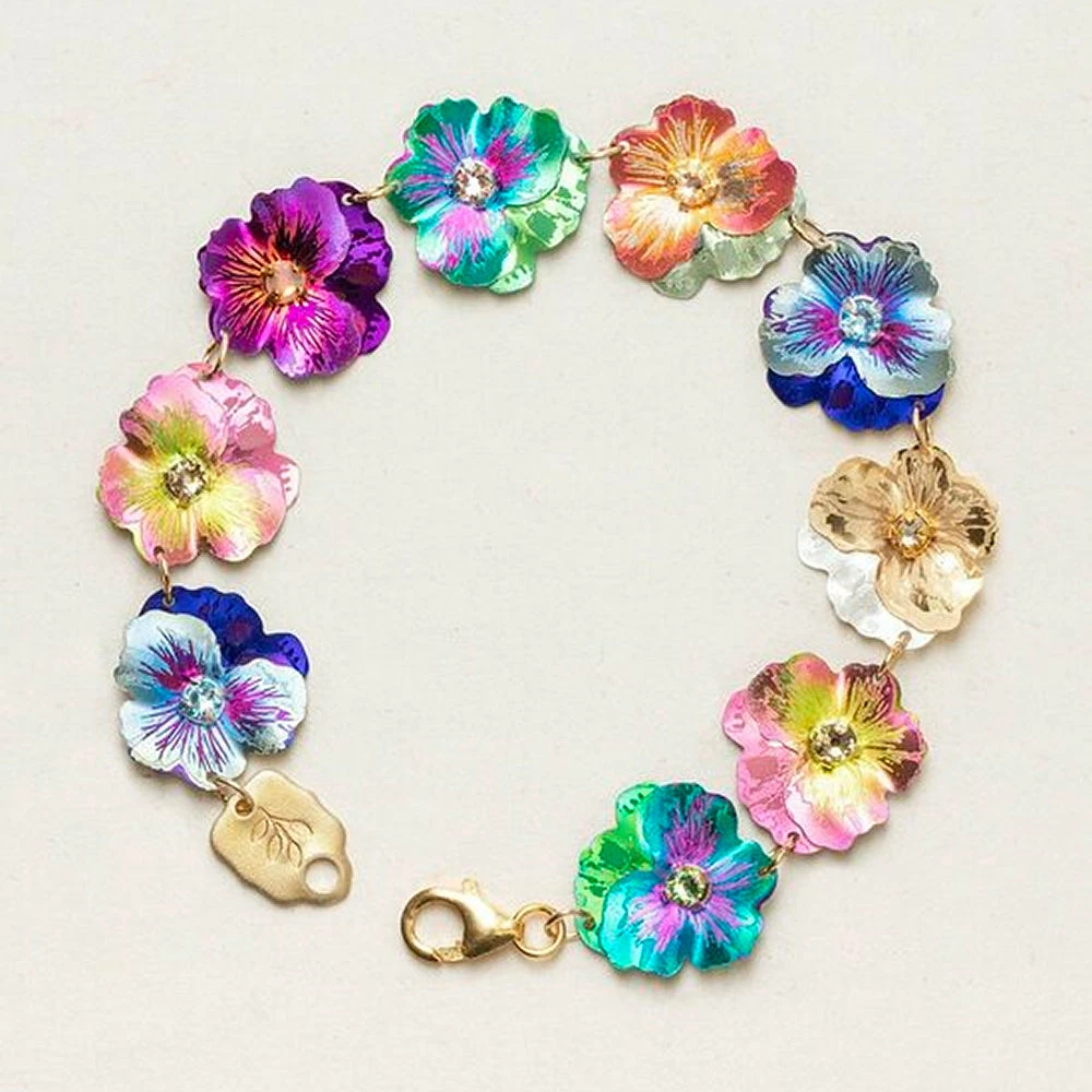 Holly Yashi Garden Pansy Bracelet Bracelets 4 Holly Yashi Garden Pansy Bracelet Bracelets