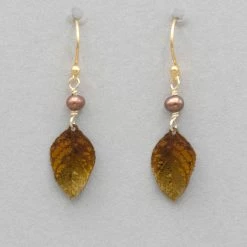 Holly Yashi Healing Leaf Earrings