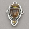 Tabra Ruby, Citrine And Pietersite Charm Charms