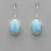 Laridom Oval Larimar Earrings