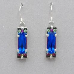 Firefly Rectangular Crystal Earrings
