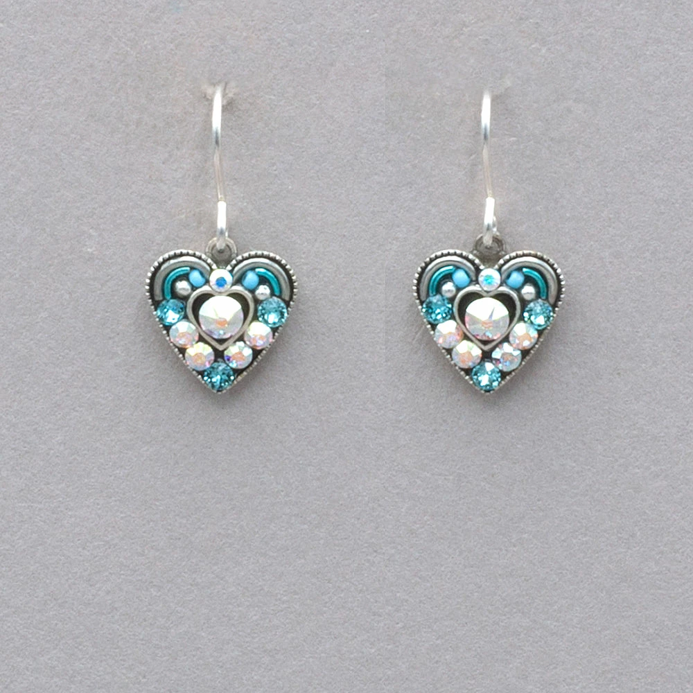 Firefly Small Crystal Heart Earrings 5 Firefly Small Crystal Heart Earrings