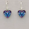 Firefly Small Crystal Heart Earrings