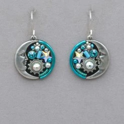 Firefly Midnight Moon Earrings