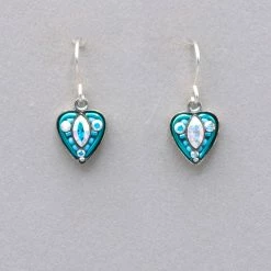 Firefly Heart With Marquis Stone Earrings