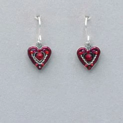 Firefly Heart Within A Heart Earring Earrings