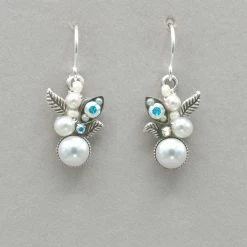 Firefly Flora Glass Pearls Earrings