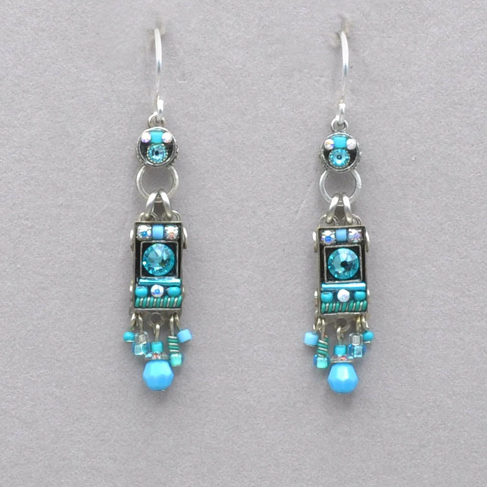 Firefly Milano Rectangular Fringe Earrings 3 Firefly Milano Rectangular Fringe Earrings