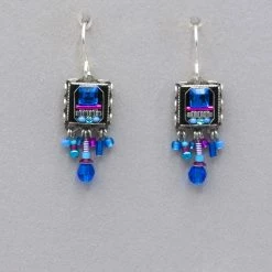 Firefly Milano Square Fringe Earrings