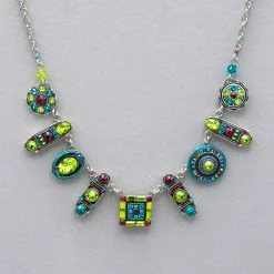 Necklaces Firefly La Dolce Vita Oblong Crystal Necklace