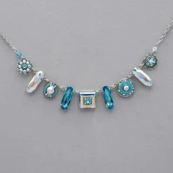 Necklaces Firefly La Dolce Vita Oblong Crystal Necklace