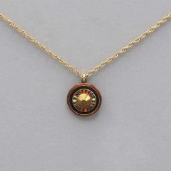 Firefly La Dolce Vita Circle Pendant Necklace Necklaces