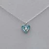 Necklaces Firefly Small Crystal Heart Pendant Necklace
