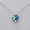 Firefly Crystal Heart Pendant Necklace