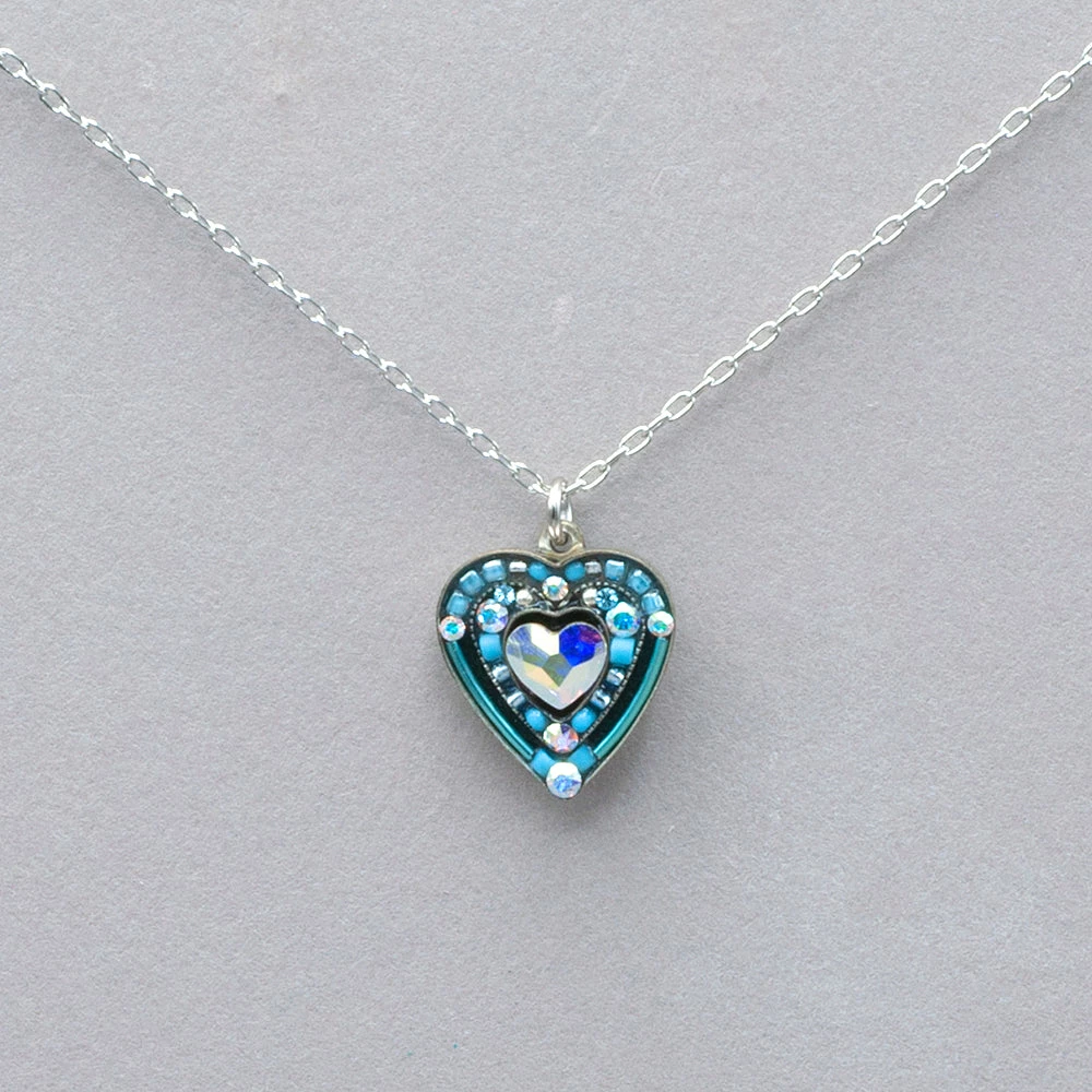 Firefly Crystal Heart Pendant Necklace 3 Firefly Crystal Heart Pendant Necklace