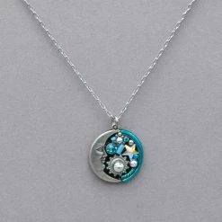 Firefly Midnight Moon Pendant Necklaces