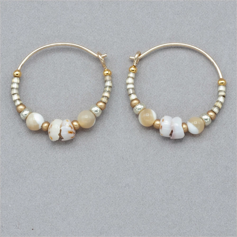 Holly Yashi Sonoma Petite Glass Bead Hoops 6 Holly Yashi Sonoma Petite Glass Bead Hoops