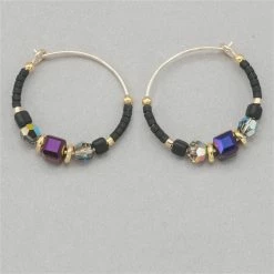 Holly Yashi Sonoma Petite Glass Bead Hoops 19 Holly Yashi Sonoma Petite Glass Bead Hoops