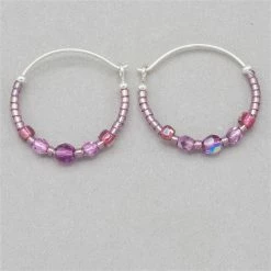 Holly Yashi Sonoma Petite Glass Bead Hoops 21 Holly Yashi Sonoma Petite Glass Bead Hoops