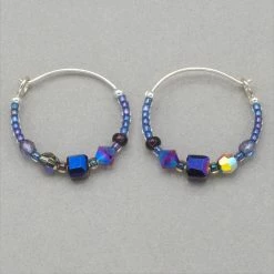Holly Yashi Sonoma Petite Glass Bead Hoops 16 Holly Yashi Sonoma Petite Glass Bead Hoops