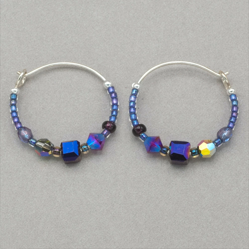 Holly Yashi Sonoma Petite Glass Bead Hoops 5 Holly Yashi Sonoma Petite Glass Bead Hoops