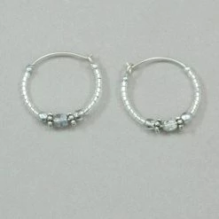 Holly Yashi Sonoma Petite Glass Bead Hoops 23 Holly Yashi Sonoma Petite Glass Bead Hoops