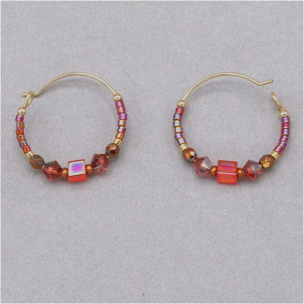 Holly Yashi Sonoma Petite Glass Bead Hoops 3 Holly Yashi Sonoma Petite Glass Bead Hoops