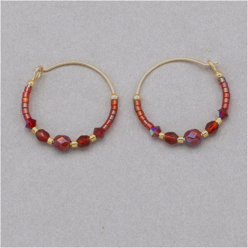 Holly Yashi Sonoma Petite Glass Bead Hoops 4 Holly Yashi Sonoma Petite Glass Bead Hoops