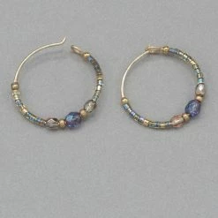 Holly Yashi Sonoma Petite Glass Bead Hoops 22 Holly Yashi Sonoma Petite Glass Bead Hoops