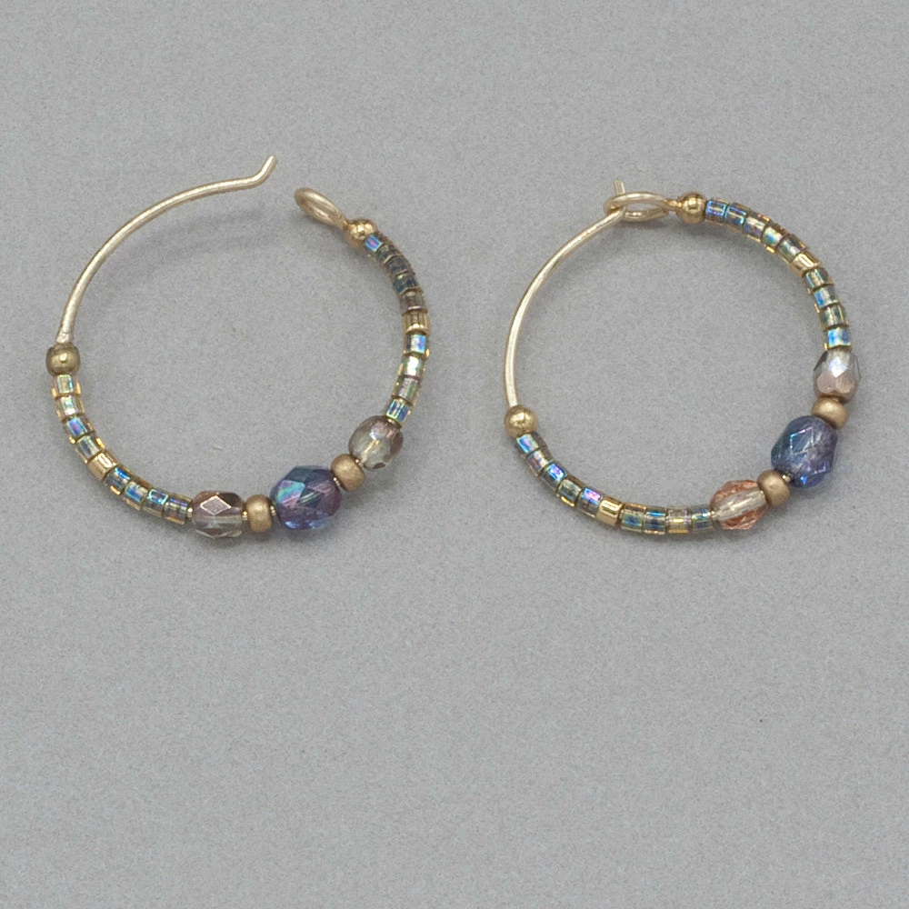 Holly Yashi Sonoma Petite Glass Bead Hoops 11 Holly Yashi Sonoma Petite Glass Bead Hoops