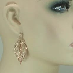 Azur Silver Cascading Ovals Earrings