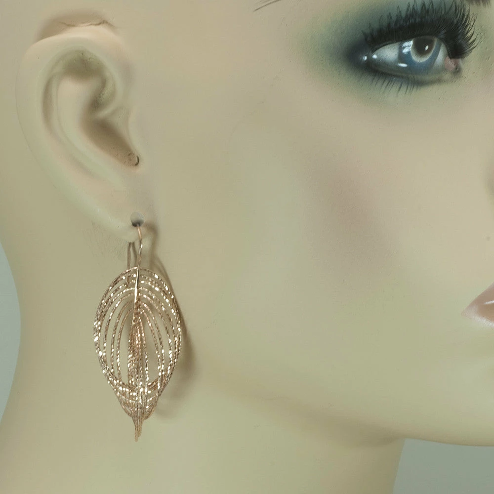 Azur Silver Cascading Ovals Earrings 4 Azur Silver Cascading Ovals Earrings