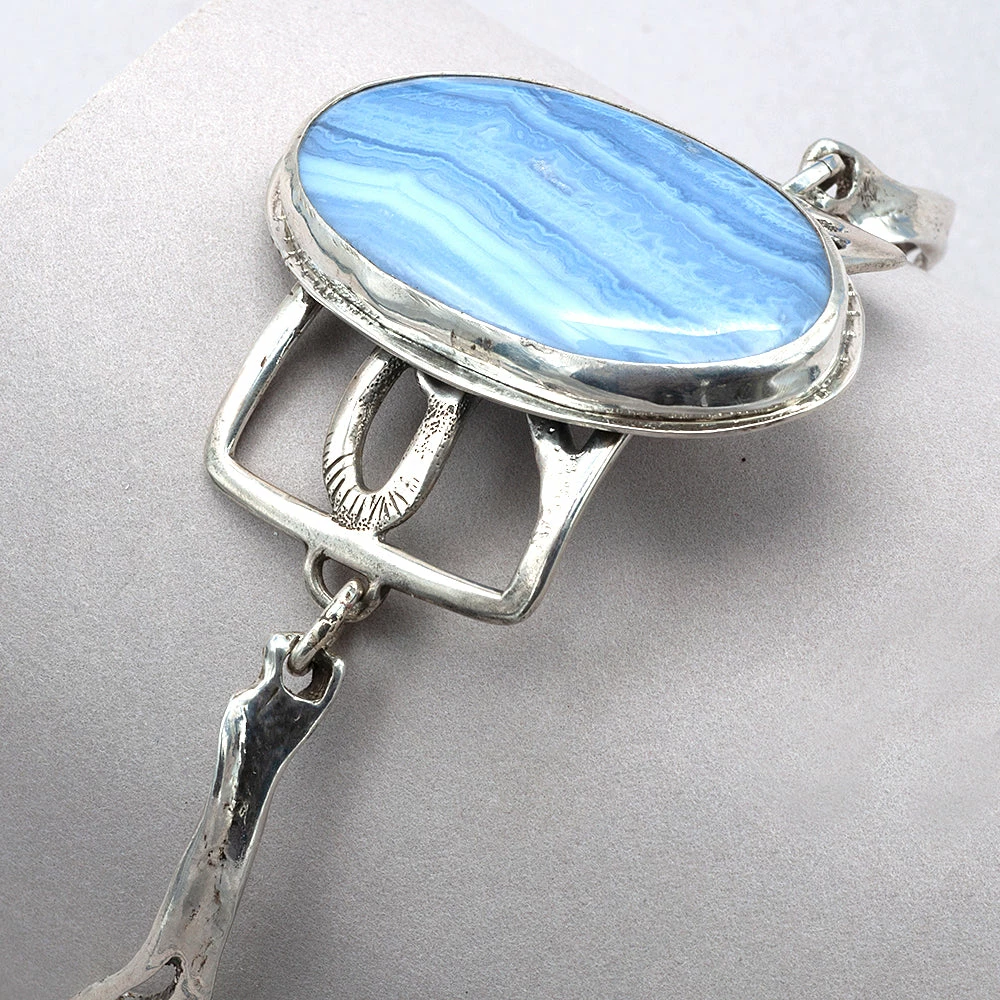 Jim Kelly Blue Lace Agate Bracelets 3 Jim Kelly Blue Lace Agate Bracelets
