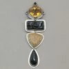Tabra Goddess With Onyx And Palmwood Pendant Charm 1 Tabra Goddess With Onyx And Palmwood Pendant Charm