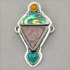 Charms Tabra Amber, Abalone, Jasper And Turquoise Charm