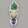 Charms Tabra Turquoise, Jaguar And Amethyst Charm