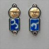 Tabra Sun Face And Chinese Pottery Earrings