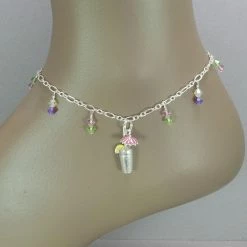 Andrea Rosenblume Umbrella Drink Charm Anklet