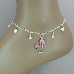 Andrea Rosenblume Flamingo Charm Anklet Anklets