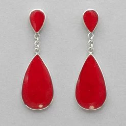 Patra Red Coral Earrings