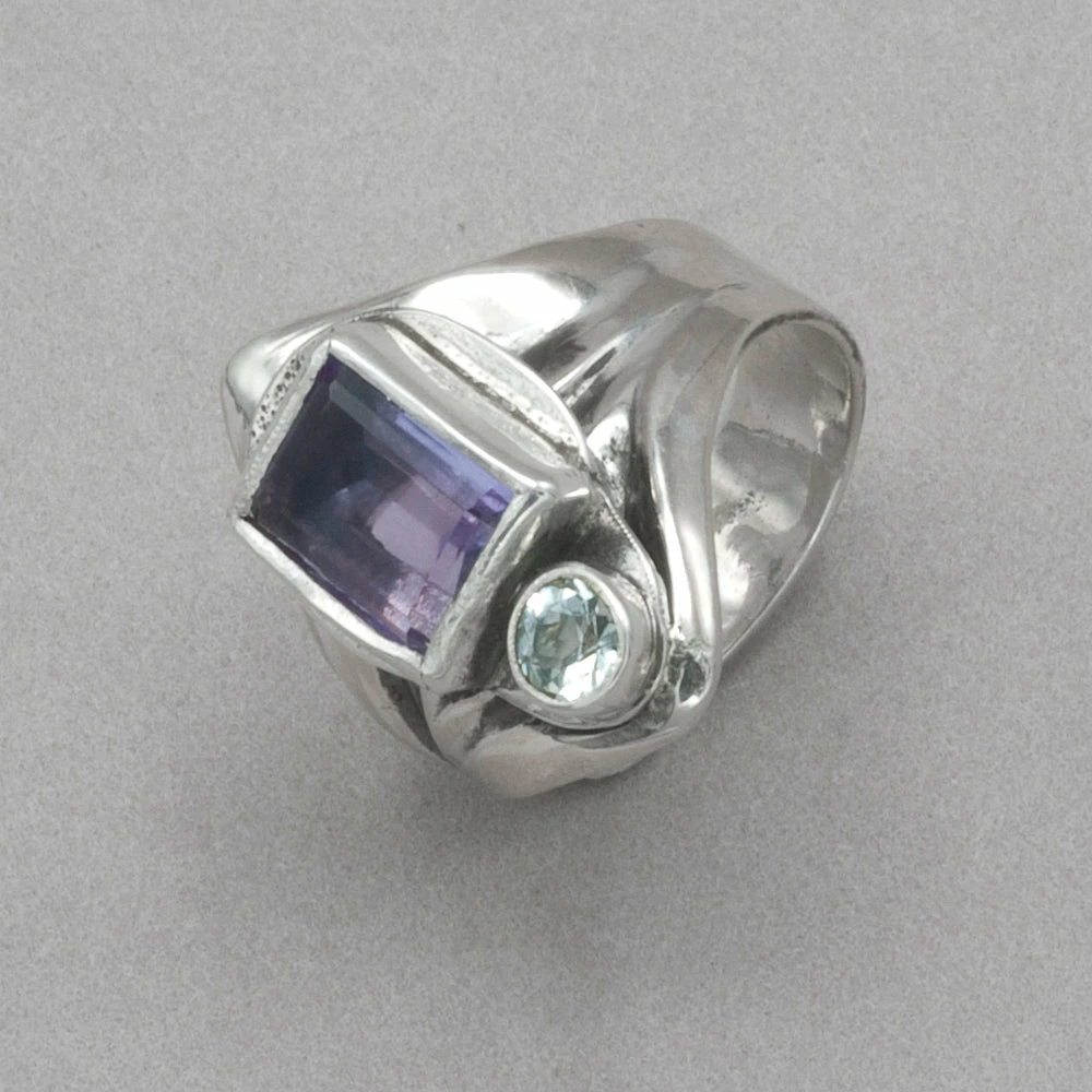 Jim Kelly Amethyst And Aquamarine Ring Rings 4 Jim Kelly Amethyst And Aquamarine Ring Rings