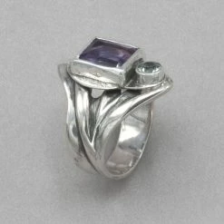 Jim Kelly Amethyst And Aquamarine Ring Rings 7 Jim Kelly Amethyst And Aquamarine Ring Rings