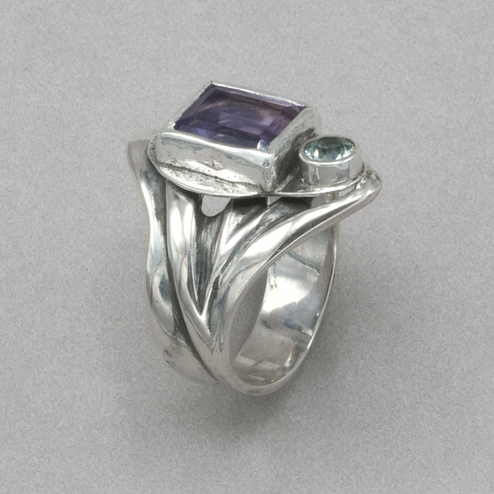 Jim Kelly Amethyst And Aquamarine Ring Rings 5 Jim Kelly Amethyst And Aquamarine Ring Rings
