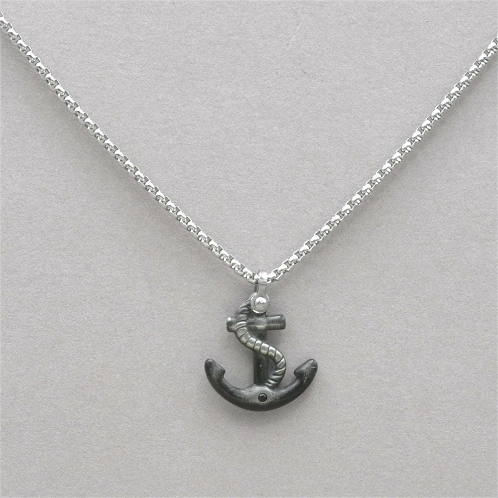 Italgem Steel Italgem Anchor Necklace 3 Italgem Steel Italgem Anchor Necklace