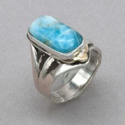 Jim Kelly Larimar With 18k Gold Ring